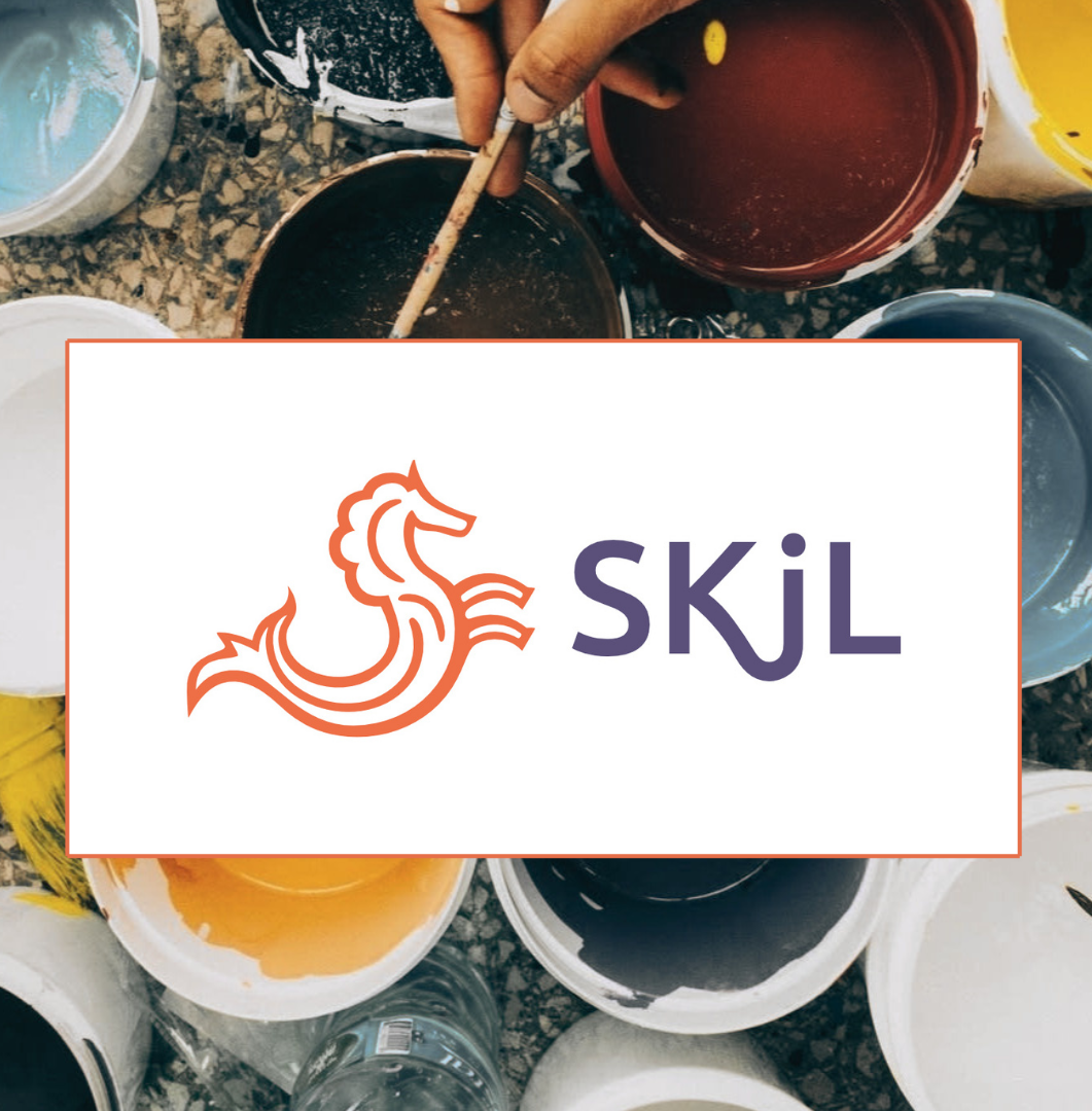 Suomen Kuvataidejärjestöjen Liiton uusi logo 2025