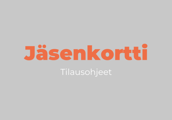 Jäsenkorttitilaus